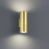 Applique Da Parete-Selezionato da Mazzolaluce Applique cilindro da parete foglia oro per interni