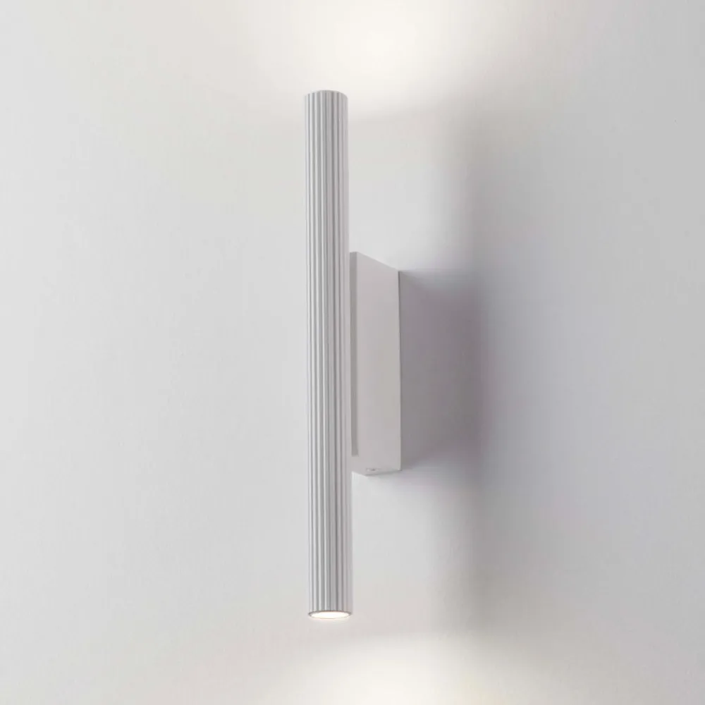 Applique Da Parete-Selezionato da Mazzolaluce Applique cilindro da parete rigato bianco led 11w 3000k