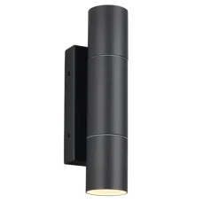 Applique Da Esterno-Selezionato da Mazzolaluce Applique cilindro 2 luci da esterno antracite anti corrosione ip65