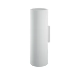 Applique Da Parete-Selezionato da Mazzolaluce Applique cilindro verticale bianco di gesso ceramica verniciabile