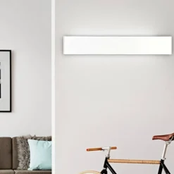 Applique Da Parete-Perenz Illuminazione Applique 83cm led 30w 3000k bianca moderna wey perenz