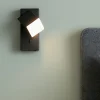 Applique Camera Da Letto-Selezionato da Mazzolaluce Applique comodino camera da letto nero led 3000k orientabile
