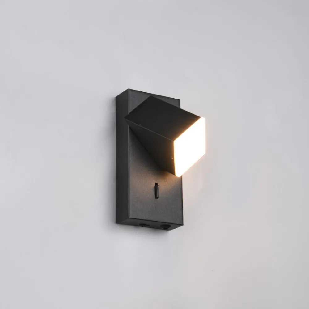 Applique Camera Da Letto-Selezionato da Mazzolaluce Applique comodino camera da letto nero led 3000k orientabile