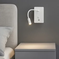 Applique Camera Da Letto-Selezionato da Mazzolaluce Applique comodino per camera da letto led 3w 3000k bianco presa usb