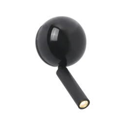 Applique Camera Da Letto-Selezionato da Mazzolaluce Applique comodino per camera da letto nero orientabile moderna