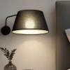 Applique Camera Da Letto-Selezionato da Mazzolaluce Applique con braccio orientabile nero per comodino camera da letto