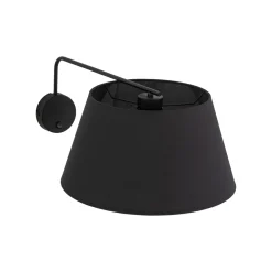 Applique Camera Da Letto-Selezionato da Mazzolaluce Applique con braccio orientabile nero per comodino camera da letto