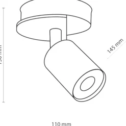 Applique Camera Da Letto-Selezionato da Mazzolaluce Applique con faretto nero legno orientabile per comodino