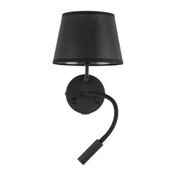 Applique Camera Da Letto-Selezionato da Mazzolaluce Applique con interruttore doppia luce presa usb nero da comodino per camera da letto