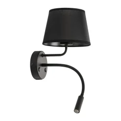 Applique Camera Da Letto-Selezionato da Mazzolaluce Applique con interruttore doppia luce presa usb nero da comodino per camera da letto