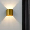 Applique Da Parete-Selezionato da Mazzolaluce Applique con lampadina led g9 3w 2700k curvo metallo colore oro