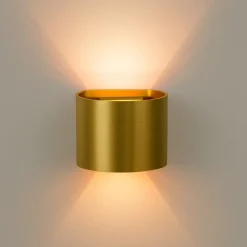Applique Da Parete-Selezionato da Mazzolaluce Applique con lampadina led g9 3w 2700k curvo metallo colore oro