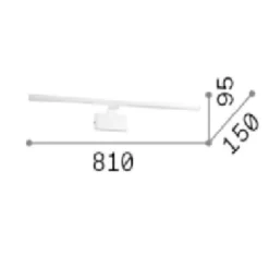 Applique Da Bagno-Ideal Lux Applique cromo per bagno 18w 3000k alma ap d81