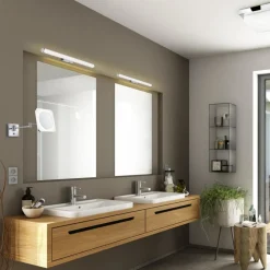 Applique Da Bagno-Selezionato da Mazzolaluce Applique cromo per specchio bagno 60cm led 6w 3000k