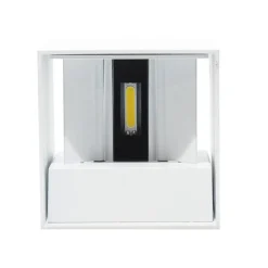 Applique Da Esterno-Life Electronics Applique cubo bianco per esterni smart life wifi ip65 led tricolor rgb