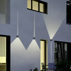 Applique Da Esterno-Selezionato da Mazzolaluce Applique cubo da esterno antracite moderna led 6w 3000k anti corrosione