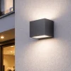 Applique Da Esterno-Perenz Illuminazione Applique cubo da esterno perenz spot antracite led 3000k ip65