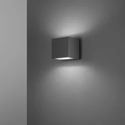 Applique Da Esterno-Perenz Illuminazione Applique cubo da esterno perenz spot antracite led 3000k ip65