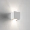 Applique Da Parete-Selezionato da Mazzolaluce Applique cubo di gesso ceramica bianco moderno pitturabile
