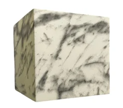 Applique Da Parete-Selezionato da Mazzolaluce Applique cubo led 13w 3000k effetto marmo bianco fp