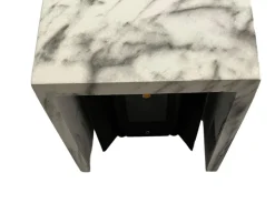 Applique Da Parete-Selezionato da Mazzolaluce Applique cubo led 13w 3000k effetto marmo bianco fp