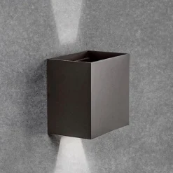 Applique Da Esterno-Selezionato da Mazzolaluce Applique cubo 20w 3000k xl led grigio antracite per esterno