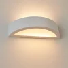 Applique Da Parete-Selezionato da Mazzolaluce Applique curva di gesso bianco pitturabile moderna