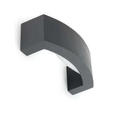 Applique Da Esterno-Selezionato da Mazzolaluce Applique curva per esterno grigio scuro luce indiretta e27 led