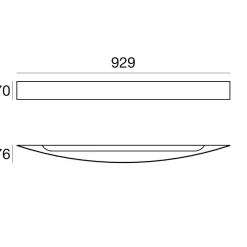 Applique Da Parete-Linea Light Applique curve bianco led 35w 3000k moderna