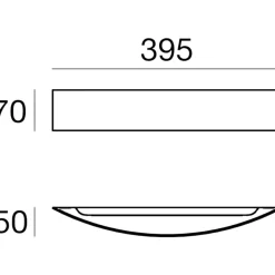 Applique Da Parete-Linea Light Applique curve led 15w 3000k bianco moderna