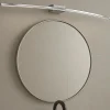 Applique Da Bagno-Top Light Applique curvo per specchio da bagno cromo 6w 3000k
