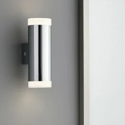 Applique Da Bagno-Selezionato da Mazzolaluce Applique da bagno cilindro cromo led 8w 3000k ip44