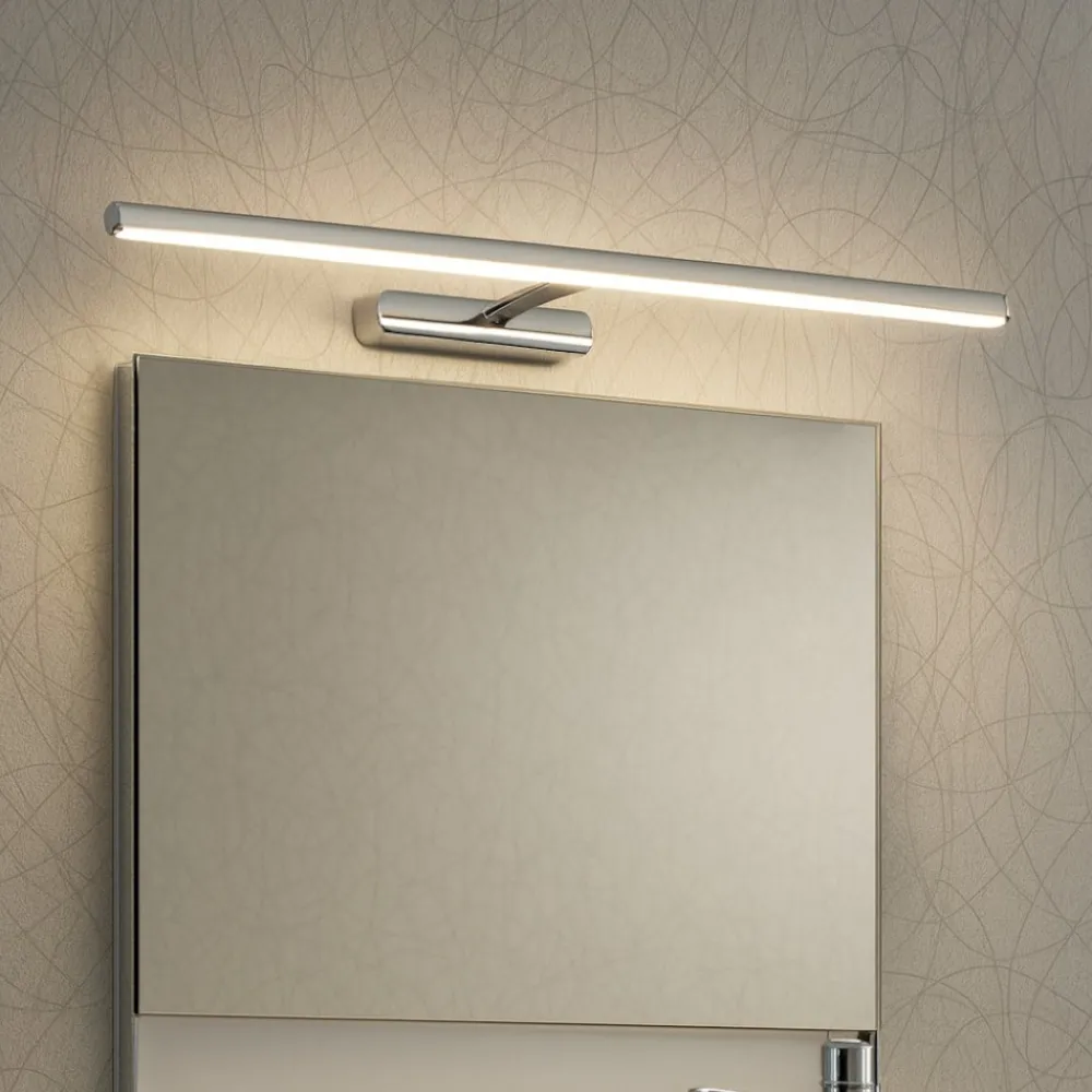 Applique Da Bagno-Linea Light Applique da bagno cromo led 2700k straight ip40