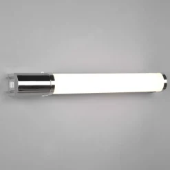 Applique Da Bagno-Selezionato da Mazzolaluce Applique da bagno cromo led 8w 3000k con presa elettrica