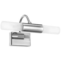 Applique Da Bagno-Selezionato da Mazzolaluce Applique da bagno due luci cromo e vetro bianco ip44