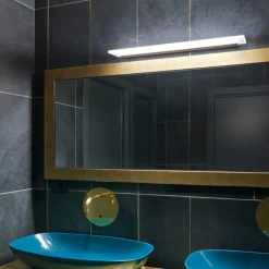 Applique Da Bagno-Linea Light Applique da bagno led 28w 3000k alluminio anodizzato skinny