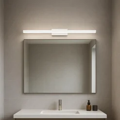 Applique Da Bagno-Selezionato da Mazzolaluce Applique da bagno led 18w 3000k bianca ip44
