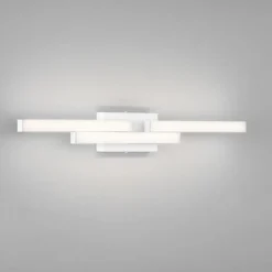 Applique Da Bagno-Selezionato da Mazzolaluce Applique da bagno led 14w 4000k bianca geometrica ip44
