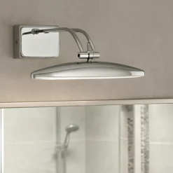 Applique Da Bagno-Ideal Lux Applique da bagno mirror 20 ap2 cromo luce orientabile