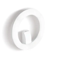 Applique Da Bagno-Selezionato da Mazzolaluce Applique da bagno moderna bianca rotonda led 20w 3000k ip65