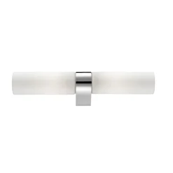 Applique Da Bagno-Selezionato da Mazzolaluce Applique da bagno moderno due luci cromo vetro bianco