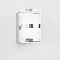Applique Da Bagno-Selezionato da Mazzolaluce Applique da bagno moderno led 10w 3000k cromo
