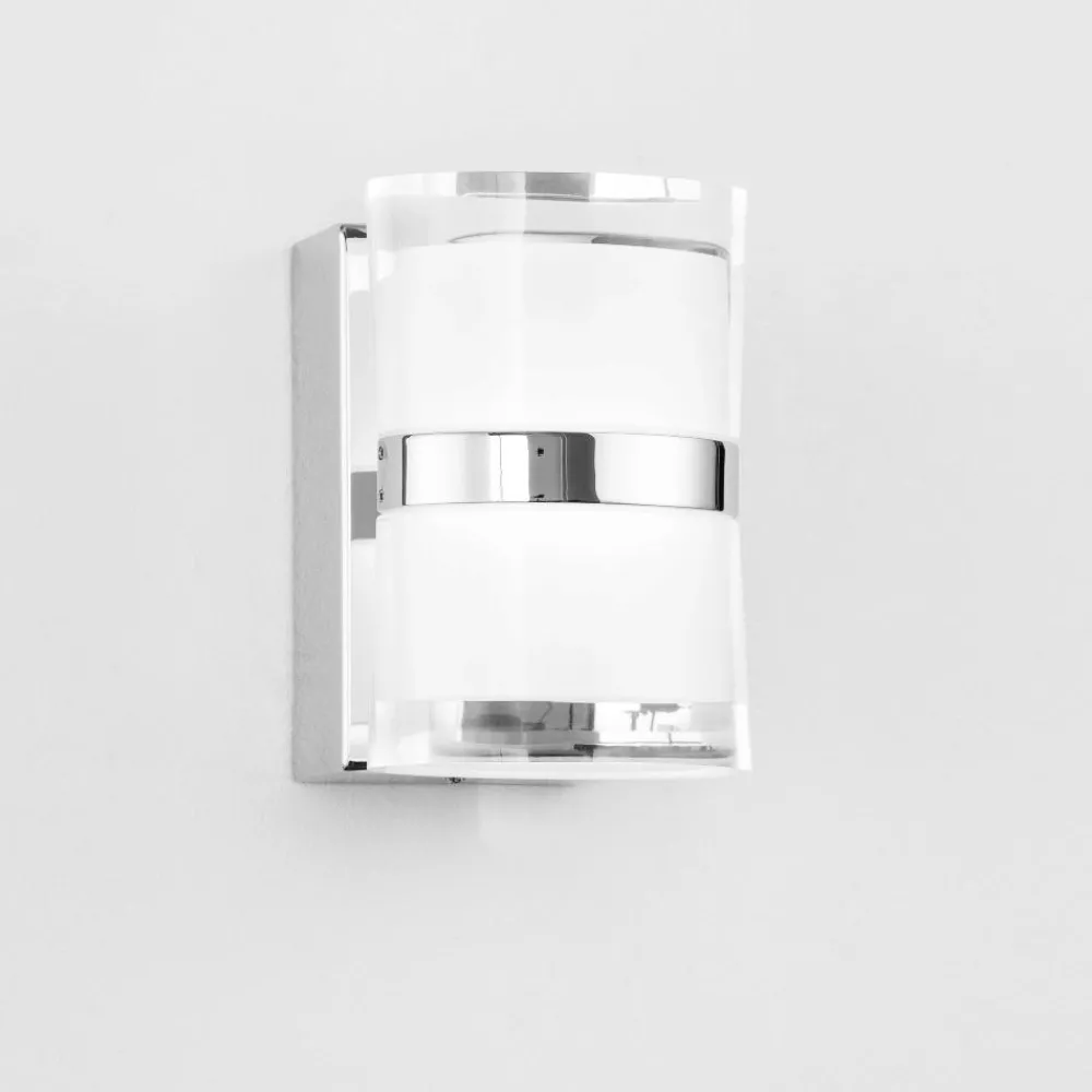 Applique Da Bagno-Selezionato da Mazzolaluce Applique da bagno moderno led 10w 3000k cromo