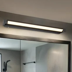 Applique Da Bagno-Selezionato da Mazzolaluce Applique da bagno nera led 15w 3000k 4000k dimmerabile luce orientabile