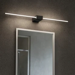Applique Da Bagno-Ideal Lux Applique da bagno nero led 13w 3000k theo ap d075