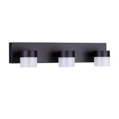 Applique Da Bagno-Selezionato da Mazzolaluce Applique da bagno per specchio 3 luci orientabili nero