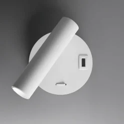 Applique Camera Da Letto-Vivida International Applique da comodino bianco led 2w 3000 4000k vivida betu
