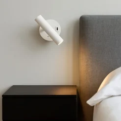 Applique Camera Da Letto-Vivida International Applique da comodino bianco led 2w 3000 4000k vivida betu