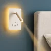 Applique Camera Da Letto-Selezionato da Mazzolaluce Applique da comodino bianco luce led 3000k orientabile usb interruttore