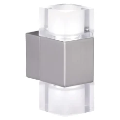 Applique Camera Da Letto-Selezionato da Mazzolaluce Applique da comodino con interruttore grigio cubi vetro led fp